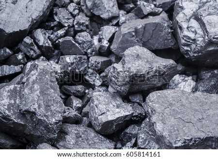 Closeup image of coal pieces. Background. Concept of heating, mining, miners