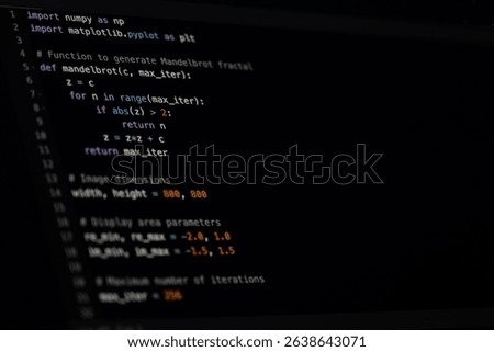 Close-up image of a computer screen displaying Python code. The dark-themed integrated development environment (IDE) and clean syntax highlight a professional data science or machine learning workflow