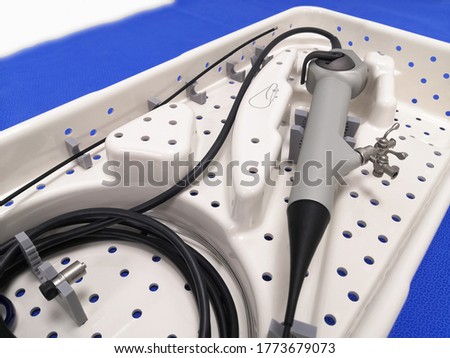Closeup Image Of Flexible Ureteroscope In Container