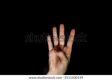 Similar – Image, Stock Photo flesh wound Skin Hand