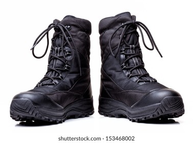 Closeup Image Of Modern Snow Boots