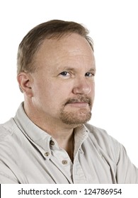 Close-up Image Of An Old Man Smiling While Looking At The Camera