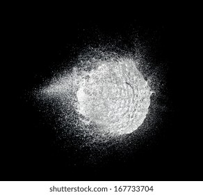 Closeup Image Of Water Ball Explosion