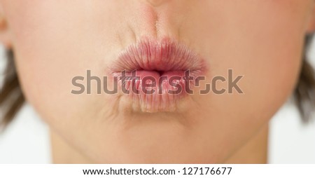 Similar – sulk Face Nose Mouth Lips