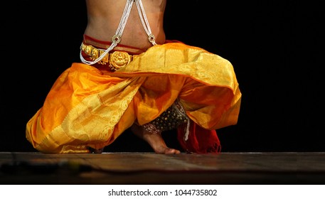 Closeup Indian Kathak Style Male Dancer Stock Photo 1044735802 