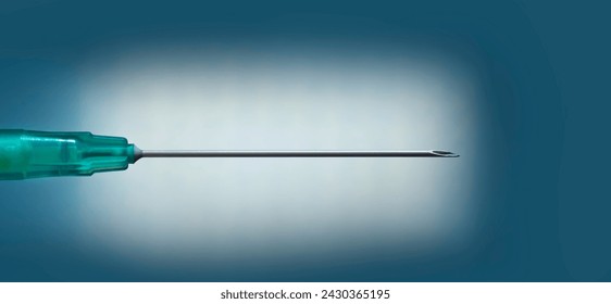 Close-up of an injection needle. Doctor. Operating room in the hospital. - Powered by Shutterstock