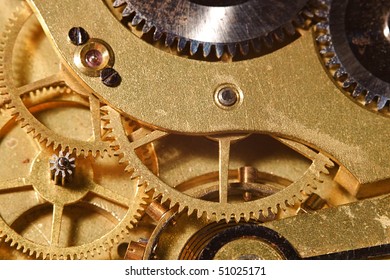 Closeup Interlocking Gears Pocket Watch Stock Photo (Edit Now) 47413441