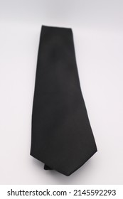 Close-up Of Japanese Black Tie For Funeral