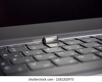 Closeup Laptop Camera Built Into Keyboard Stock Photo 2181202973 ...