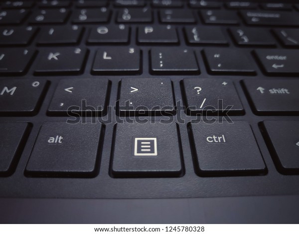 Closeup Laptop Keyboard Selective Focus Stock Photo 1245780328 ...