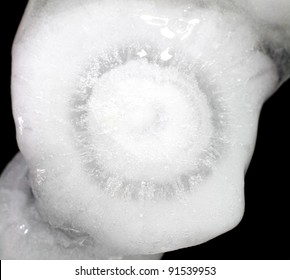 Closeup Of A Large Hail Stone From A Severe Storm