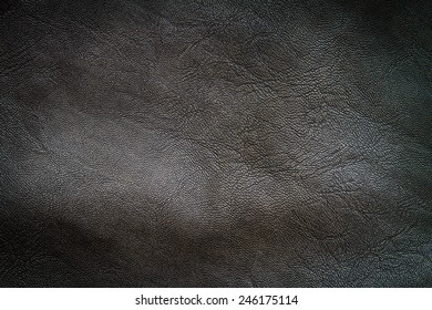 Closeup Of Leather Jacket Texture