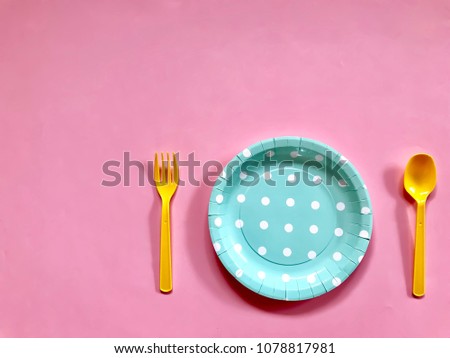 Similar – Hand holding a child’s plate of fresh fruit. Top view.