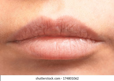 Close-up of lips on a face
