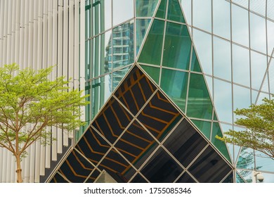 A close-up of local details of modern urban architecture in Shanghai, China - Shutterstock ID 1755085346