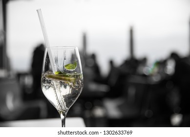a closeup of a longdrink 
