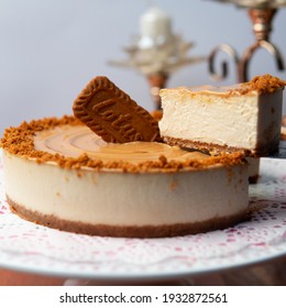 Closeup Of Lotus Cheese Cake 