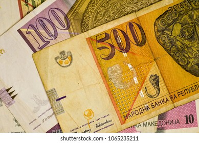 Closeup Macedonia Currency Macedonian Denar Bank Stock Photo 1065235211 ...