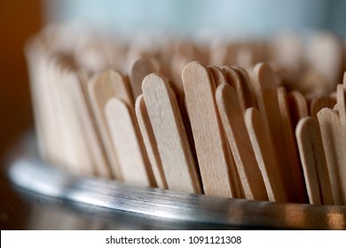 Closeup Macro Coffee Stir Stick