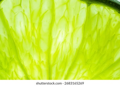 Close-up macro of lemon texture,Lemon slice macro texture. Lemon citrus fruit background.
