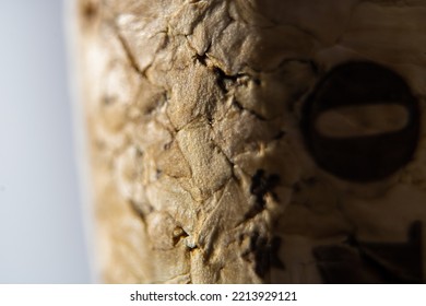 Close-up Macro Shot Of Wine Cork Texture