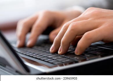 typing finger images