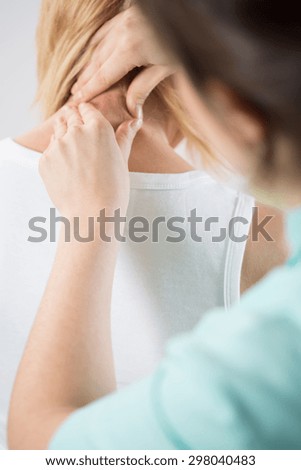 Image, Stock Photo Cervical spine training (I)