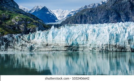 
Close-up of Margerie Glacier in Glacier Bay National Park and Preserve in Southeast Alaska which is twenty-one miles long and one mile wide with layers of rock debris mixed with ice.

 - Powered by Shutterstock