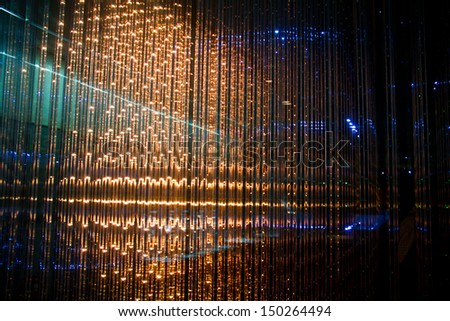 Close-up of the Matrix of a Screen made of multiple LEDs
