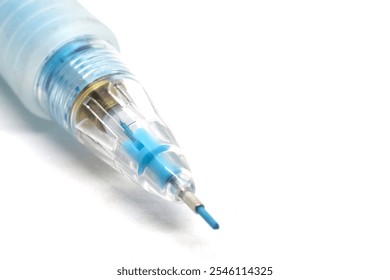 Close-Up of a Mechanical Pencil on White Background - Powered by Shutterstock