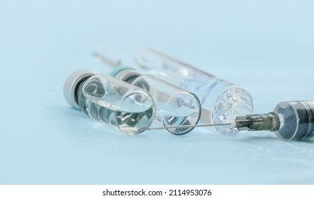 Close-up Medical Instruments Lie On The Table