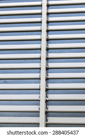 Closeup of a metal panel as background