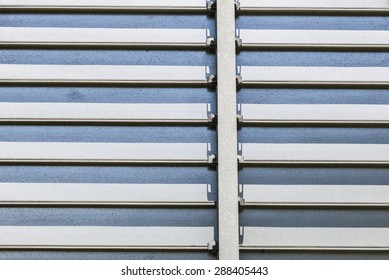 Closeup of a metal panel as background
