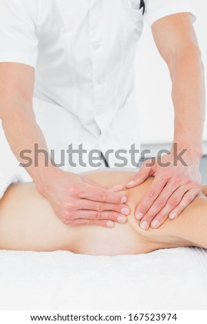 Similar – Female receiving treatment by professional osteopathy therapist