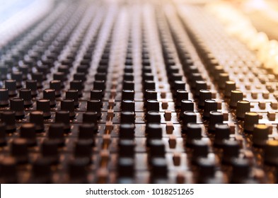 Closeup Mixing Desk