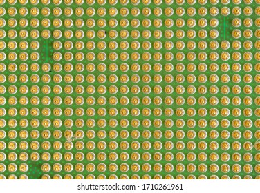 Close-up of modern CPU Chip Processor 