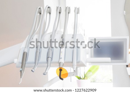 Closeup of a modern dentist tools, burnishers.