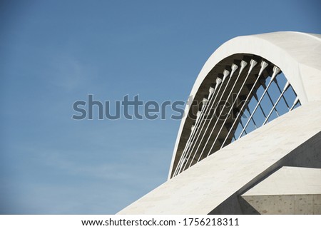 Similar – Image, Stock Photo zig-zag course into blue