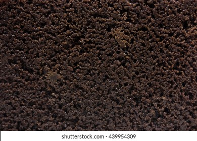 Close-up Of Moist Chocolate Brownie Texture.