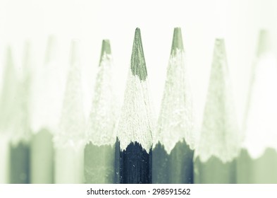 closeup to multicolored crayons composition