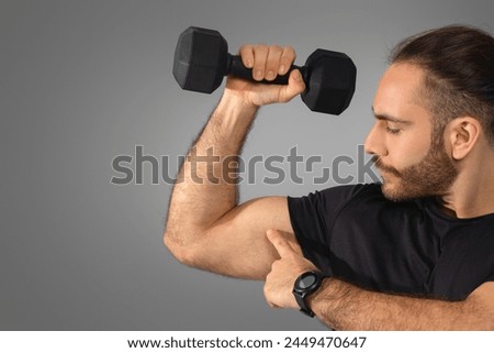 Similar – Image, Stock Photo Shoulder training Diet