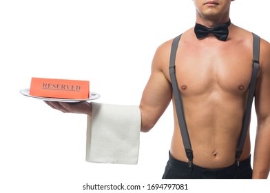 Bartender Naked Torso Showing Thumbs HoldingẢnh có sẵn Shutterstock