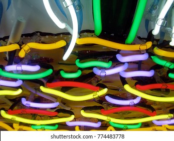 A Close-up Of A Neon-sign At The Florida State Fair.