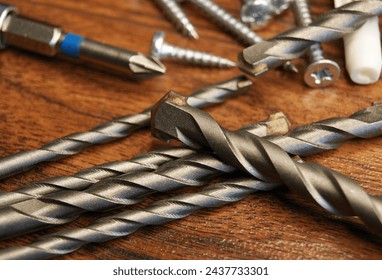 Close-up of a new drill bit for concrete drilling. High quality photo - Powered by Shutterstock