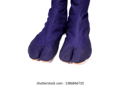 Closeup Ninja Shoes  Or Tabi Boots On White Background  From Japan Costume  Stye Of Killer 