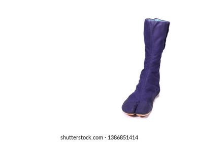 Closeup Ninja Shoes  Or Tabi Boots On White Background  From Japan Costume  Stye Of Killer 