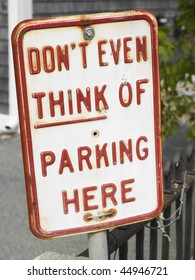 Closeup No Parking Sign Vertical Shot Stock Photo 44946721 | Shutterstock