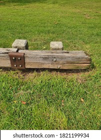 Closeup Old Broken Wood Fence Road