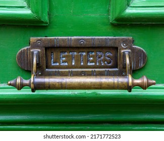 Close-up Of An Old Letter Box.