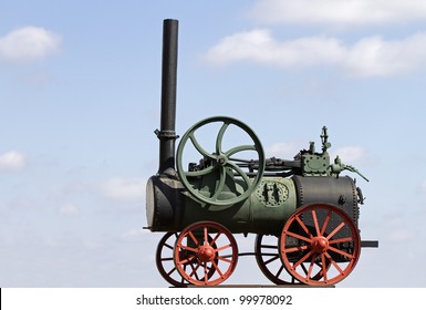 Close-up Of Old Steam Engine